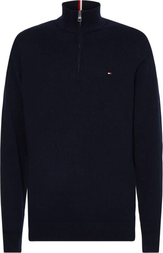 Tommy Hilfiger Schipperstrui PIMA COTTON CASHMERE ZIP MOCK