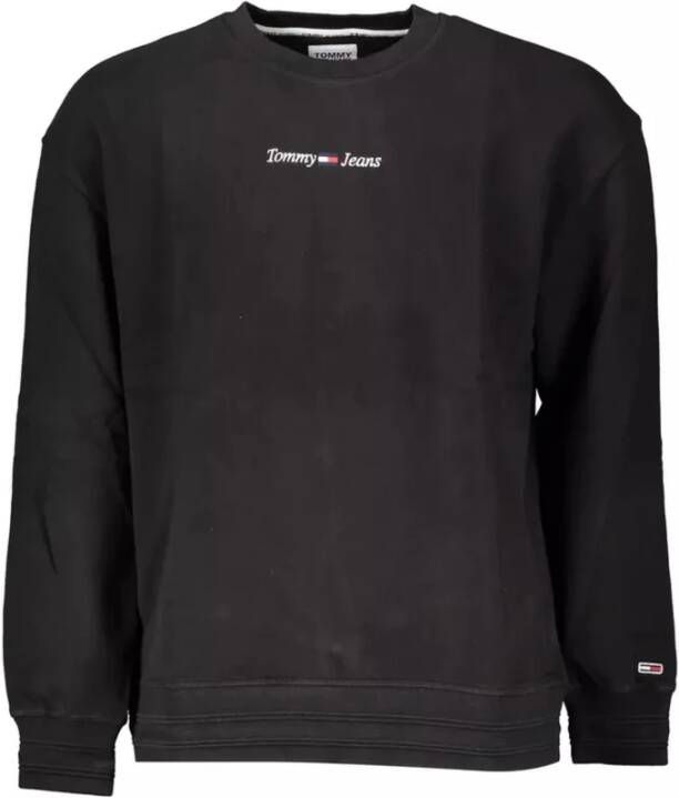 Tommy Hilfiger Zwarte biologisch katoenen sweatshirt Zwart Heren