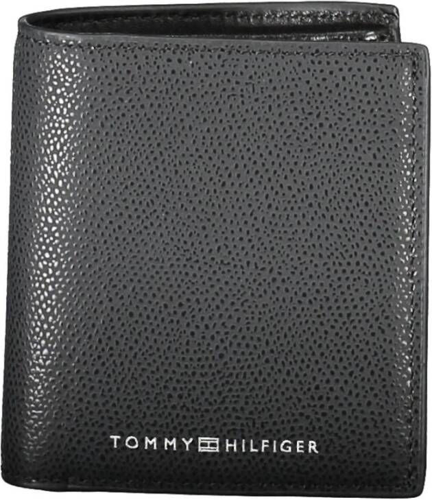 Tommy Hilfiger Portemonnee Lederen tweevoudige portemonnee met RFID-blokker en muntzakje