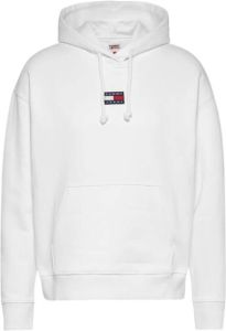 Tommy Jeans Badge Hoodie Wit Dames