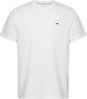 Tommy Jeans Biologisch Katoenen T-Shirt Wit Rechte Pasvorm Korte Mouwen White Heren - Thumbnail 3