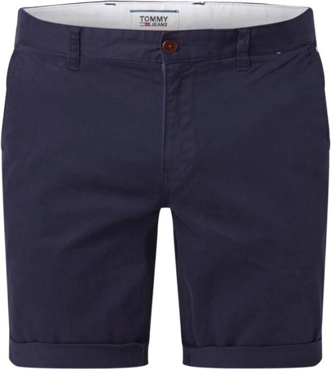Tommy Jeans Chino Esstial shorts Blauw Heren