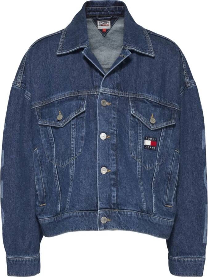 Tommy Jeans Denim Jackets Blauw Dames