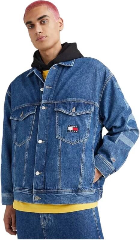 Tommy Jeans Denim Jackets Blauw Heren