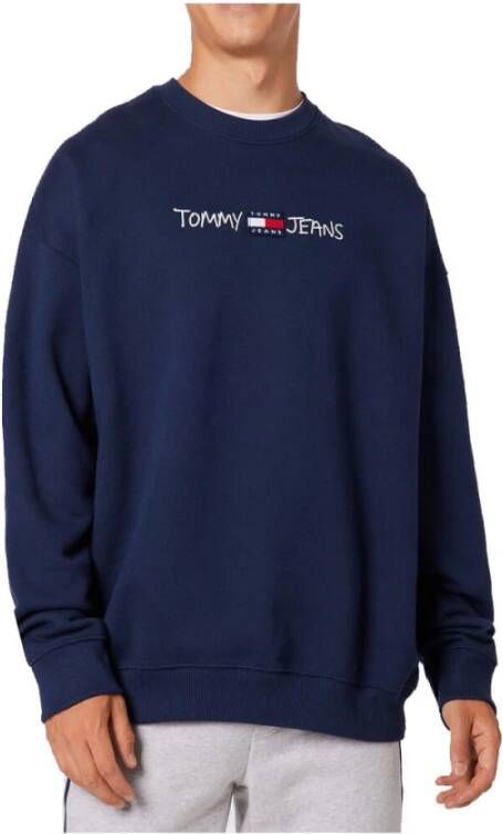 Tommy Jeans Dm0Dm10914 C87 Highlum Sweater Blauw Heren