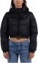 Tommy Hilfiger Gerecyclede Nylon Cropped Puffer Jas Black Dames - Thumbnail 7