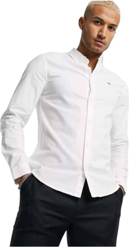 Tommy Jeans Formal Shirts Wit Heren