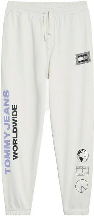 Tommy Jeans Global Unitees Sweatpants Dm0Dm12440Ybi Wit Heren