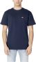 TOMMY JEANS Heren Polo's & T-shirts Tjm Reg Badge Tee Ext Donkerblauw - Thumbnail 4