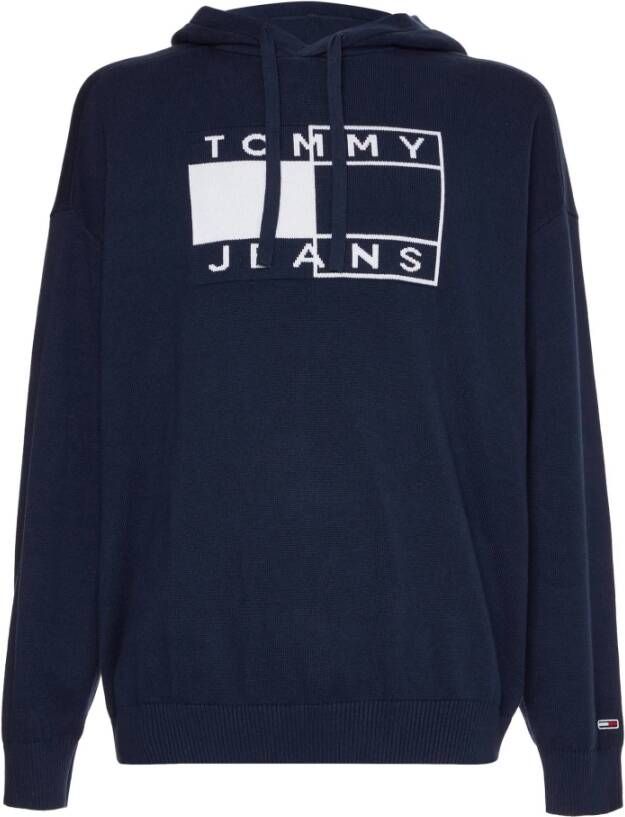Tommy Jeans Hoodie Blauw Heren