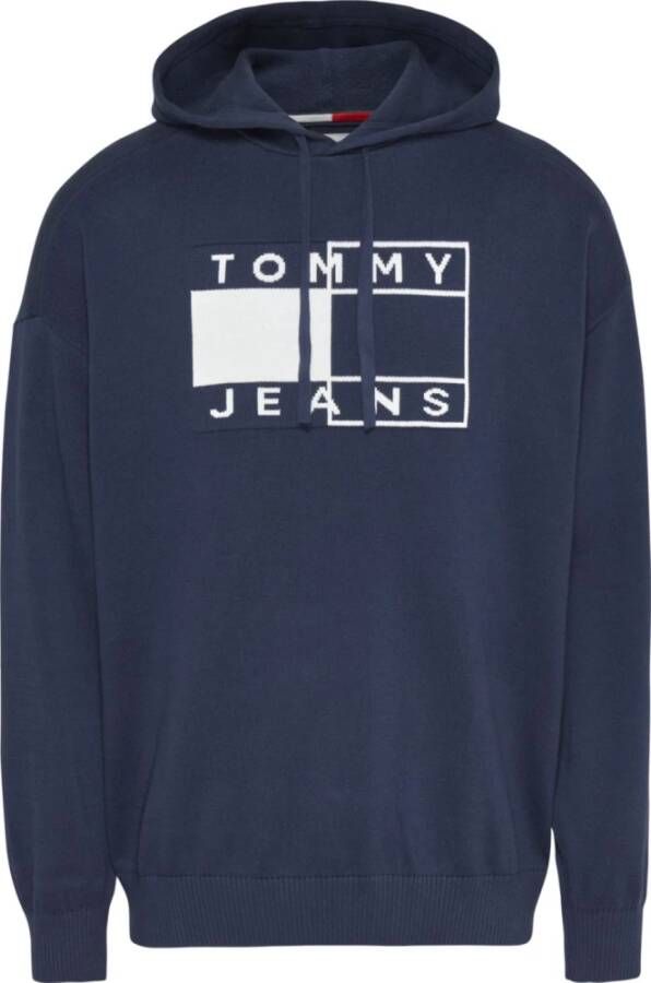 Tommy Hilfiger Heren Hoodie met Lange Mouwen Blue Heren