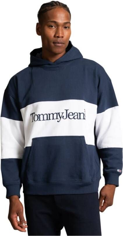 Tommy Jeans Hoodies Blauw Heren
