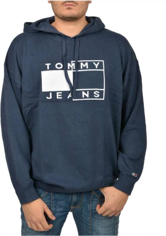 Tommy Jeans Hoodies Blauw Heren