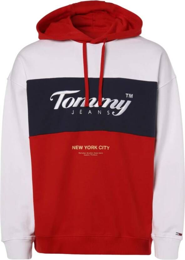 Tommy Jeans Hoodie in colour-blocking-design model 'ARCHIVE HOODIE'