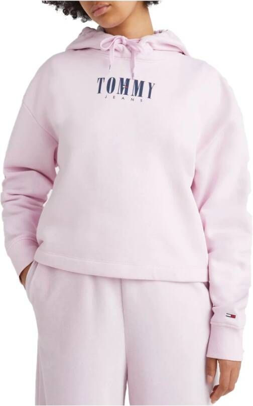 Tommy Jeans Hoodies Roze Dames