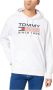 Tommy Hilfiger Katoenen Sweatshirt met Logo Print en Vaste Capuchon White Heren - Thumbnail 12