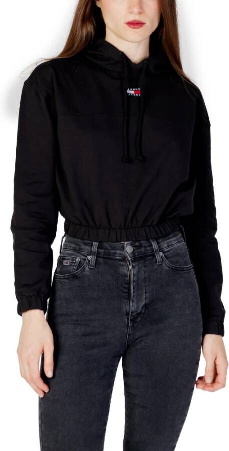 Tommy Jeans Dames hoodie met lange mouwen Black Dames