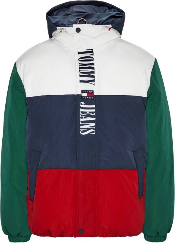 Tommy Jeans Multi Gewatteerde Jas Tjm Archive Colorblock Puffer