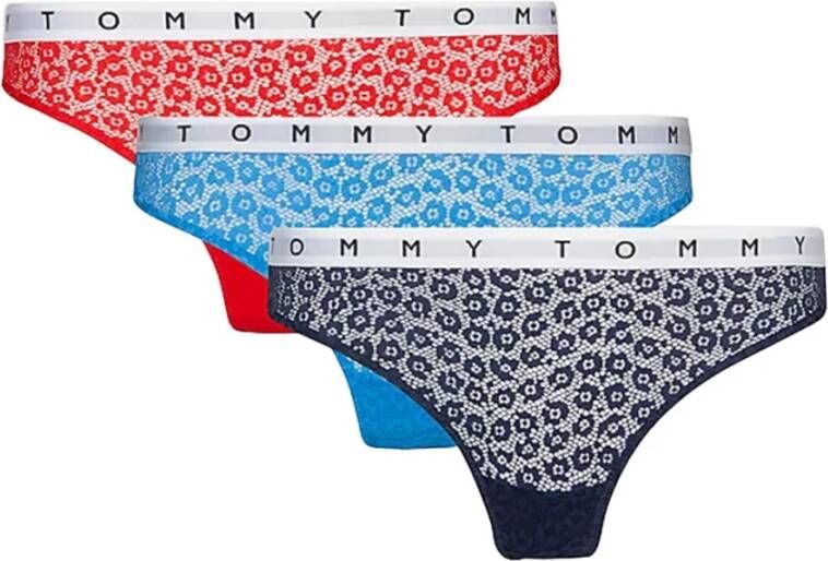 Tommy Hilfiger Underwear Slip 3 PACK THONG met tommy hilfiger merklabel (3 stuks Set van 3)