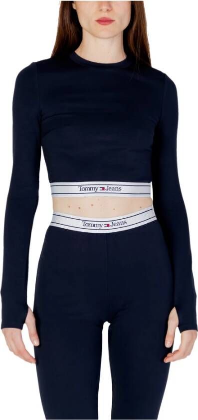 Tommy Jeans Long Sleeve Tops Blauw Dames