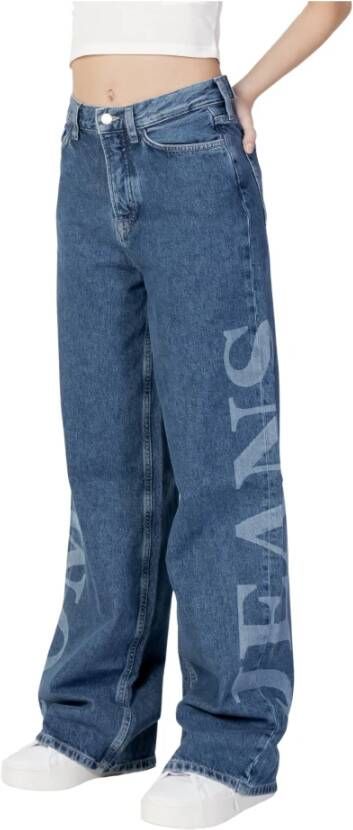 Tommy Jeans Loose-fit Jeans Blauw Dames