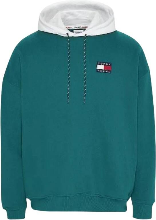 Tommy Jeans Men& Clothing Sweatshirts Dm0Dm15027 Groen Heren