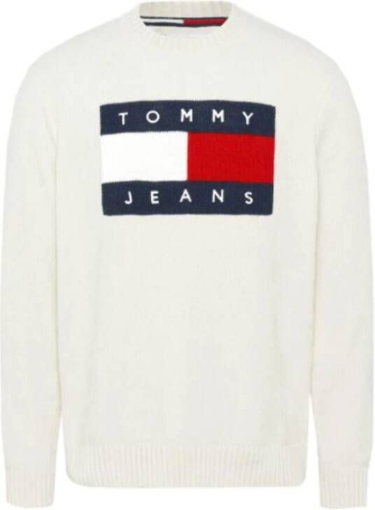 Tommy Jeans Men shirt DM0DM12204Ybi Ivory Wit Heren