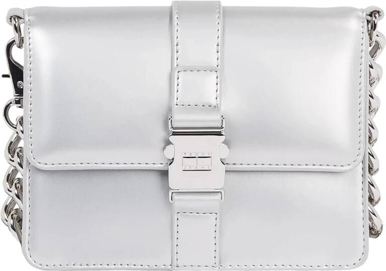 Tommy Jeans Metallic Crossover Tas Gray Dames