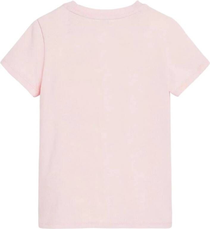 Tommy Jeans Natural Dye Script T-Shirt Roze Dames