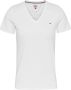 TOMMY JEANS Shirt met V-hals TJW SKINNY STRETCH V NECK met -merklabel op borsthoogte - Thumbnail 1