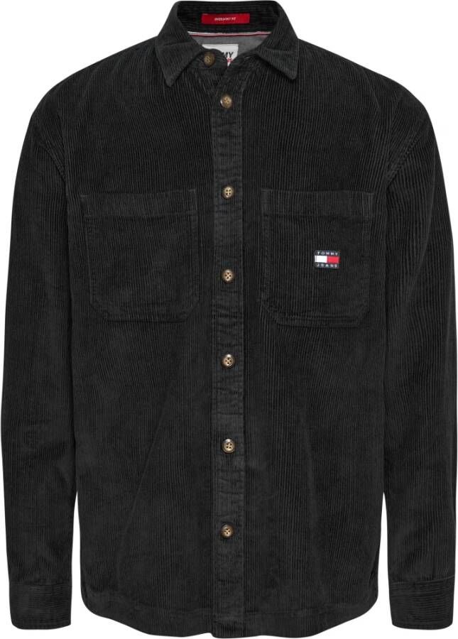 Tommy Jeans Overhemd- TJM Casual Corduroy Black