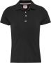 Tommy Jeans Zwarte Polo T-shirts met Geborduurd Logo Black Dames - Thumbnail 2
