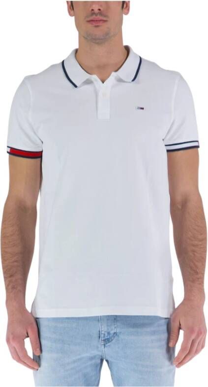 Tommy Jeans Polo Shirts Wit Heren