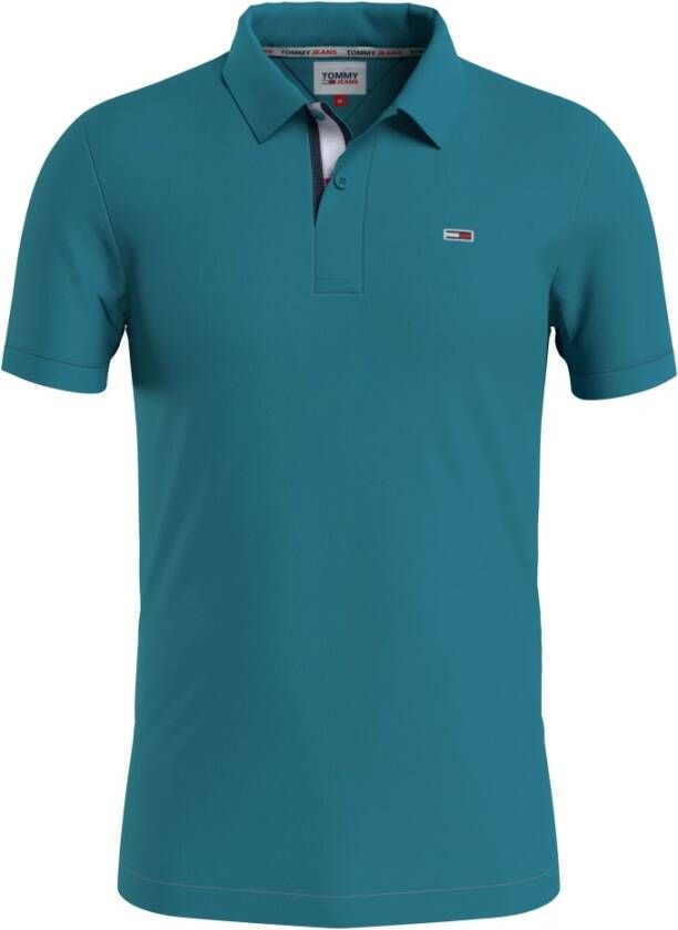 Tommy Jeans Polo T-Shirt Blauw Heren