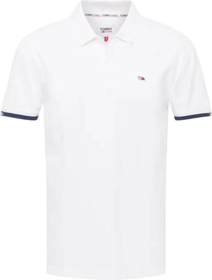 Tommy Jeans Polo- TJM Clsc Essential S S Wit Heren