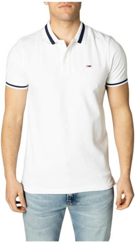 Tommy Jeans Polo Wit Heren