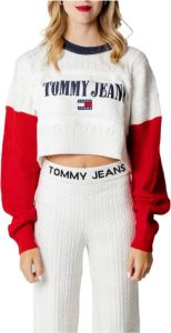 Tommy Jeans Korte gebreide pullover met labeldetails