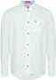 Tommy Jeans Herenoverhemd met lange mouwen in het wit White Heren - Thumbnail 2