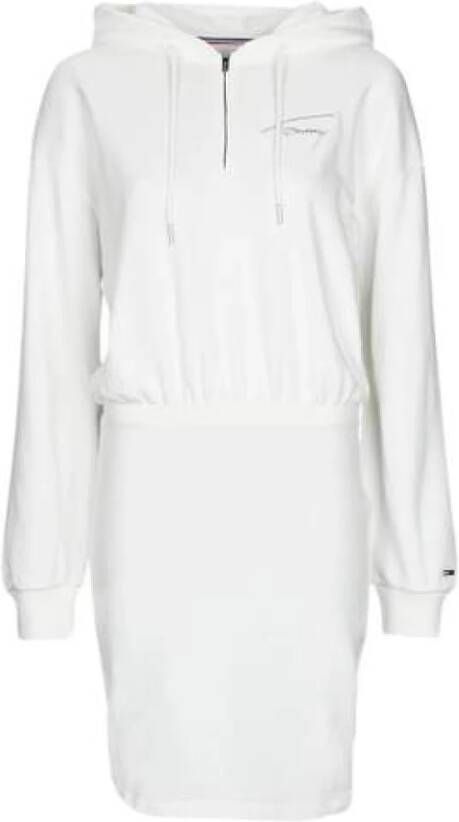 Tommy Jeans Korte Jurk TJW TOMMY SIGNATURE HOODIE DRESS