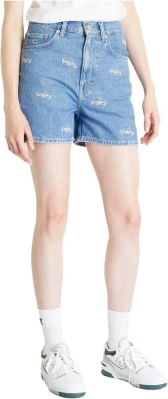 Tommy Jeans Short Shorts Blauw Dames