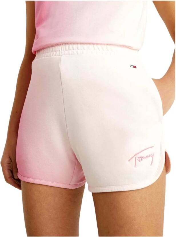 Tommy Jeans Short Shorts Roze Dames