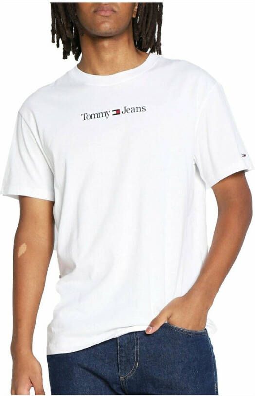 Tommy Jeans Short Sleeve Shirts Wit Heren