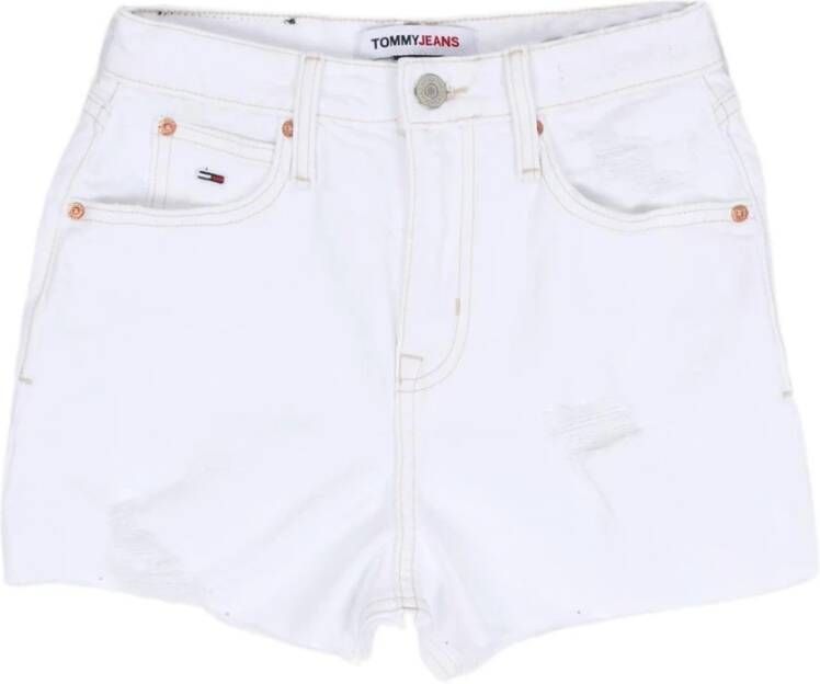 Tommy Hilfiger Korte Blanco Hot Pant Tommy Jeans White Dames