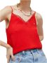 Tommy Jeans Rode Kant Kraag Tank Top Red Dames - Thumbnail 3