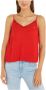 Tommy Jeans Rode Kant Kraag Tank Top Red Dames - Thumbnail 1
