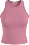 Tommy Jeans Roze Top Tjw Feminine Rib Tank Top - Thumbnail 2