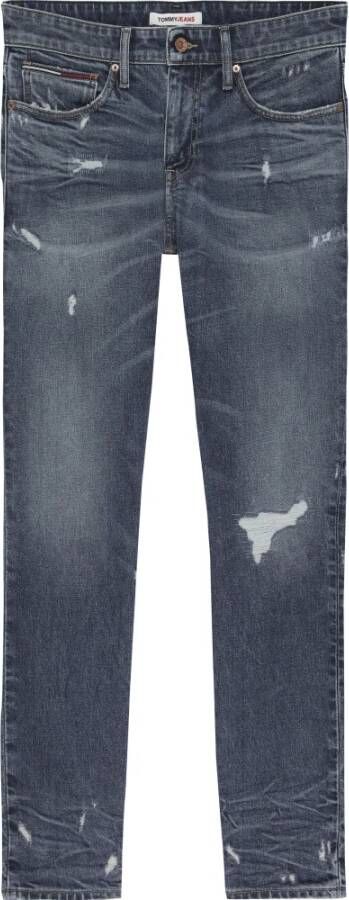 Tommy Jeans Versleten Slim-fit Denim Jeans Blue Heren