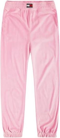 Tommy Jeans Sweatpants Roze Dames