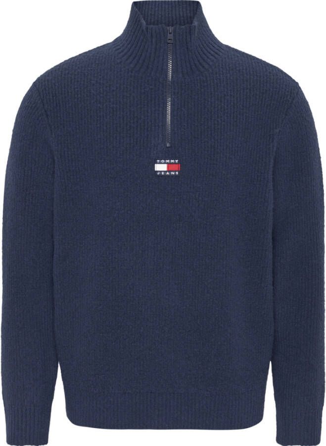 Tommy Jeans Mens Clothing Sweatshirts Blue Aw22 Blauw Heren