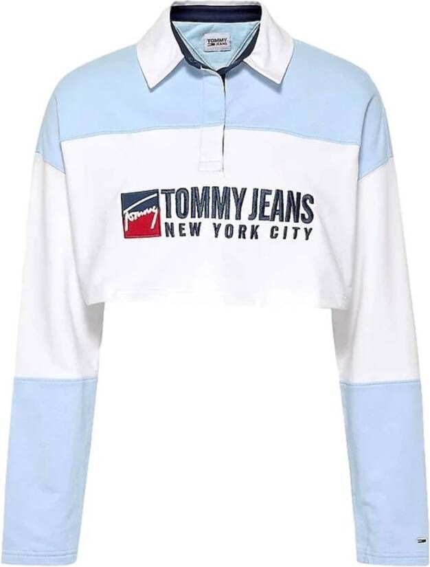 Tommy Jeans Sweatshirt Dw0Dw13430 White Dames